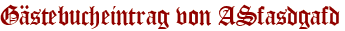 Gästebucheintrag von ASfasdgafd