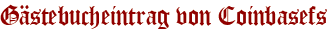 Gästebucheintrag von Coinbasefs