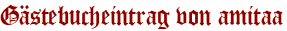 Gästebucheintrag von amitaa
