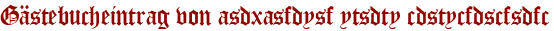 Gästebucheintrag von asdxasfdysf ytsdty cdstycfdscfsdfc
