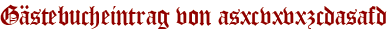 Gästebucheintrag von asxcvxvxzcdasafd