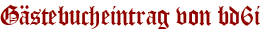 Gästebucheintrag von bd6i