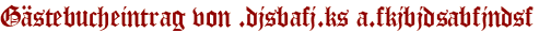 Gästebucheintrag von .djsbafj.ks a.fkjbjdsabfjndsf