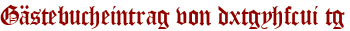 Gästebucheintrag von dxtgyhfcui tg