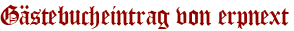 Gästebucheintrag von erpnext