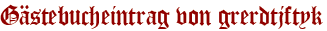 Gästebucheintrag von grerdtjftyk