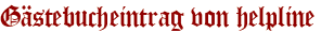 Gästebucheintrag von helpline