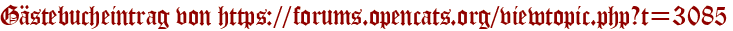 Gästebucheintrag von https://forums.opencats.org/viewtopic.php?t=3085