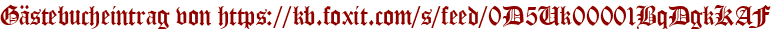 Gästebucheintrag von https://kb.foxit.com/s/feed/0D5Uk00001BqDgkKAF