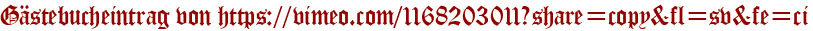 Gästebucheintrag von https://vimeo.com/1168203011?share=copy&amp;amp;amp;fl=sv&amp;amp;amp;fe=ci