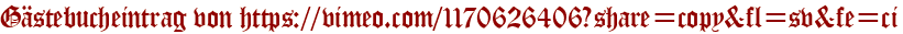 Gästebucheintrag von https://vimeo.com/1170626406?share=copy&amp;amp;amp;fl=sv&amp;amp;amp;fe=ci