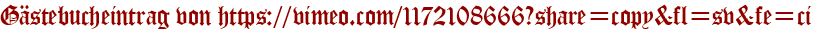 Gästebucheintrag von https://vimeo.com/1172108666?share=copy&amp;amp;amp;fl=sv&amp;amp;amp;fe=ci