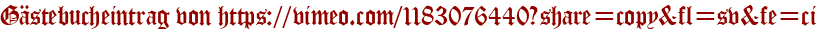 Gästebucheintrag von https://vimeo.com/1183076440?share=copy&amp;amp;amp;fl=sv&amp;amp;amp;fe=ci