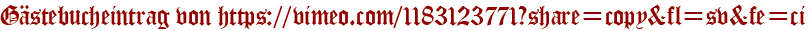 Gästebucheintrag von https://vimeo.com/1183123771?share=copy&amp;amp;amp;fl=sv&amp;amp;amp;fe=ci