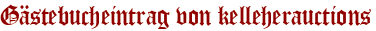 Gästebucheintrag von kelleherauctions