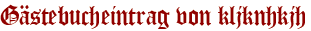 Gästebucheintrag von kljknhkjh