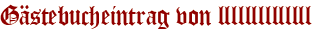 Gästebucheintrag von llllllllllllll