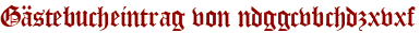 Gästebucheintrag von ndggcvbchdzxvxf
