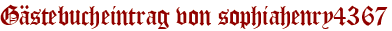 Gästebucheintrag von sophiahenry4367